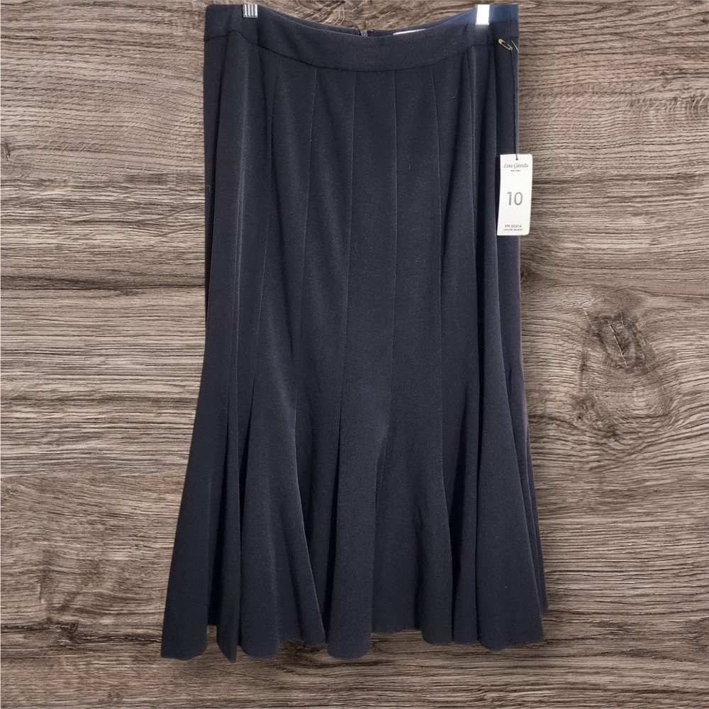 Lena Gabrielle vintage NWT fit and flare black‎ fully line skirt woman's size 10